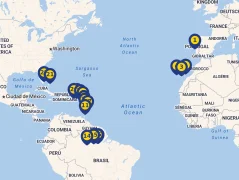 Mapa plavby