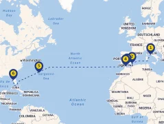 Mapa plavby